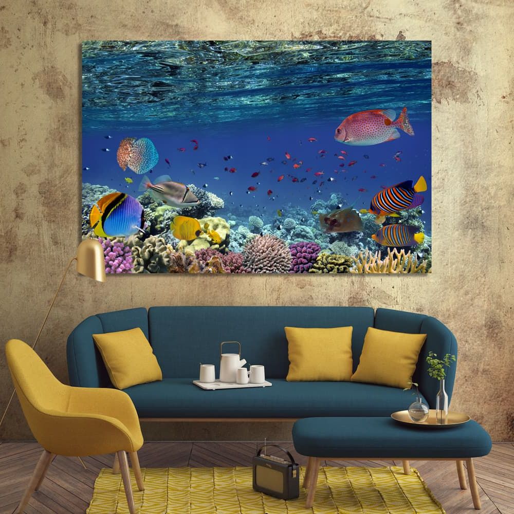 Popular Underwater Wall Art Inside Fish Underwater Wall Art Decor Ideas, Sea Life Canvas Prints Art – Arts  Decor (View 5 of 15)