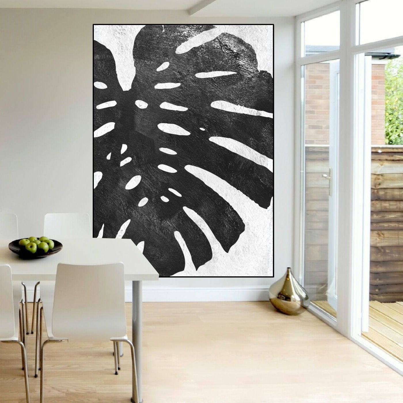 Preferred Abstract Tropical Foliage Wall Art For Large Canvas Art Tropical Leaf Original Abstract Painting On – Etsy (View 15 of 15)
