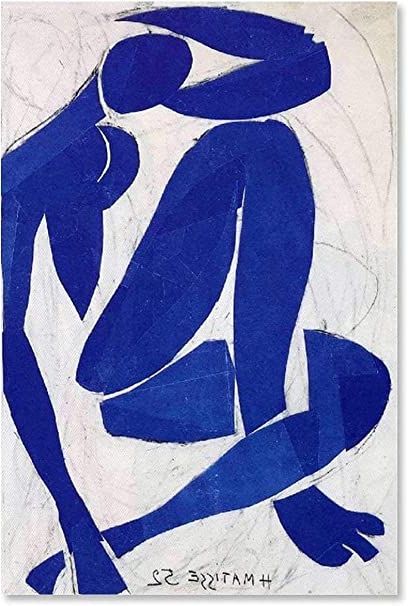 Preferred Blue Nude Wall Art Throughout Opera D'arte Su Tela Henri Matisse Blue Nude Poster Pittura Decorativa Su  Tela Wall Art Soggiorno Poster Camera Da Letto Pittura60x80cm Senza Cornice  : Amazon (View 10 of 15)