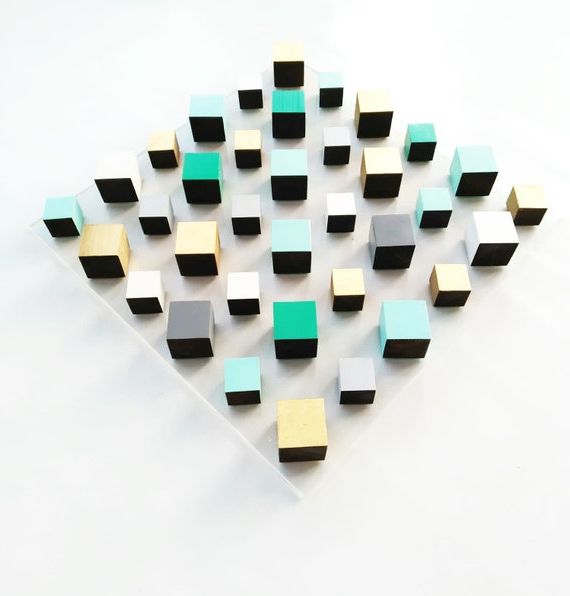 Preferred Gold And Teal Wood Wall Art With Regard To Modern Wood Wall Art© Gold And Teal Colors (View 3 of 15)