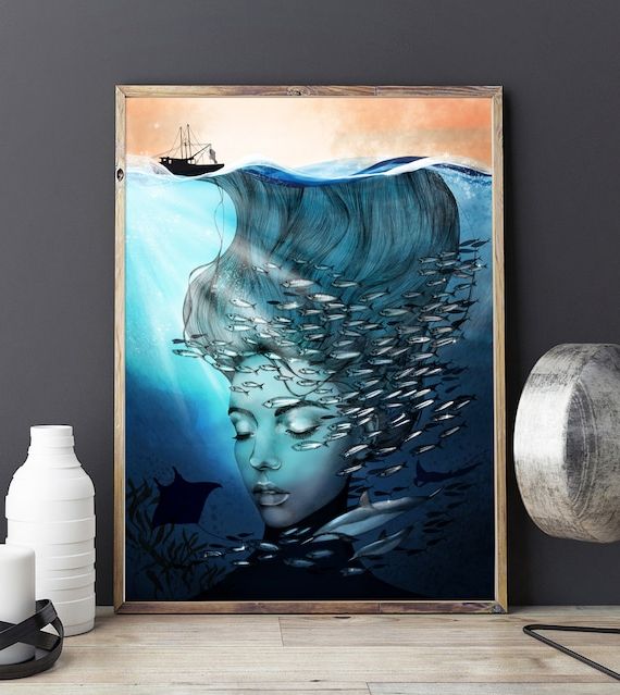 Preferred Underwater Wall Art Inside Ocean Print A4 A3 Or A2 Underwater Wall Art Conservation – Etsy (Photo 1 of 15)