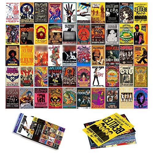 Recent Amazon: Vintage Rock Wall Collage Kit, Aesthetic Room Decor, Retro  Music Concert Album Photo Wall Aesthetic Pictures, Classic Rock Posters,  Band Posters (vintage Rock Wall Collage Kit) : Handmade Products Regarding Classic Rock Wall Art (View 14 of 15)