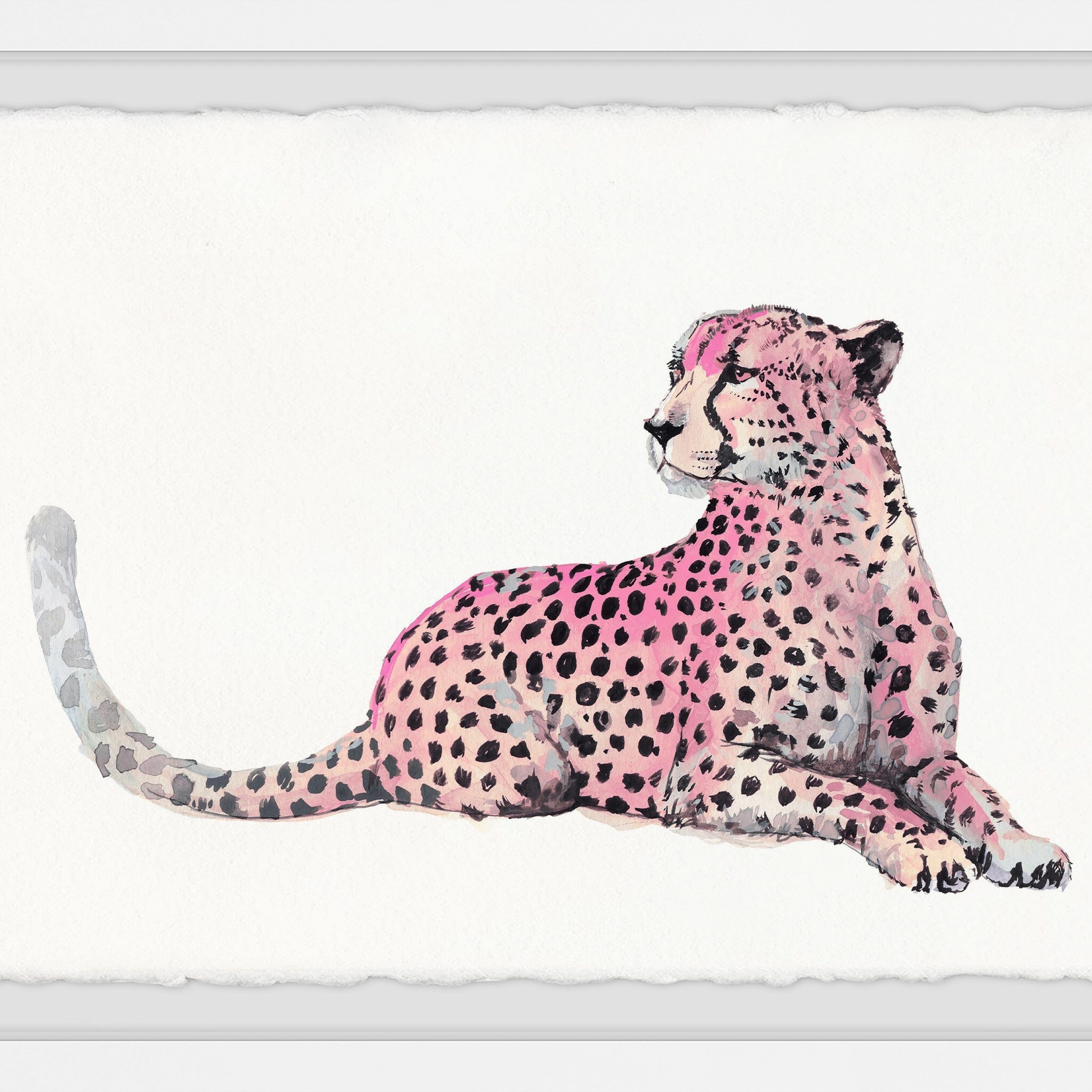 Recent Marmont Hill Pink Cheetah Framed Wall Art – Walmart Within Cheetah Wall Art (Photo 4 of 15)