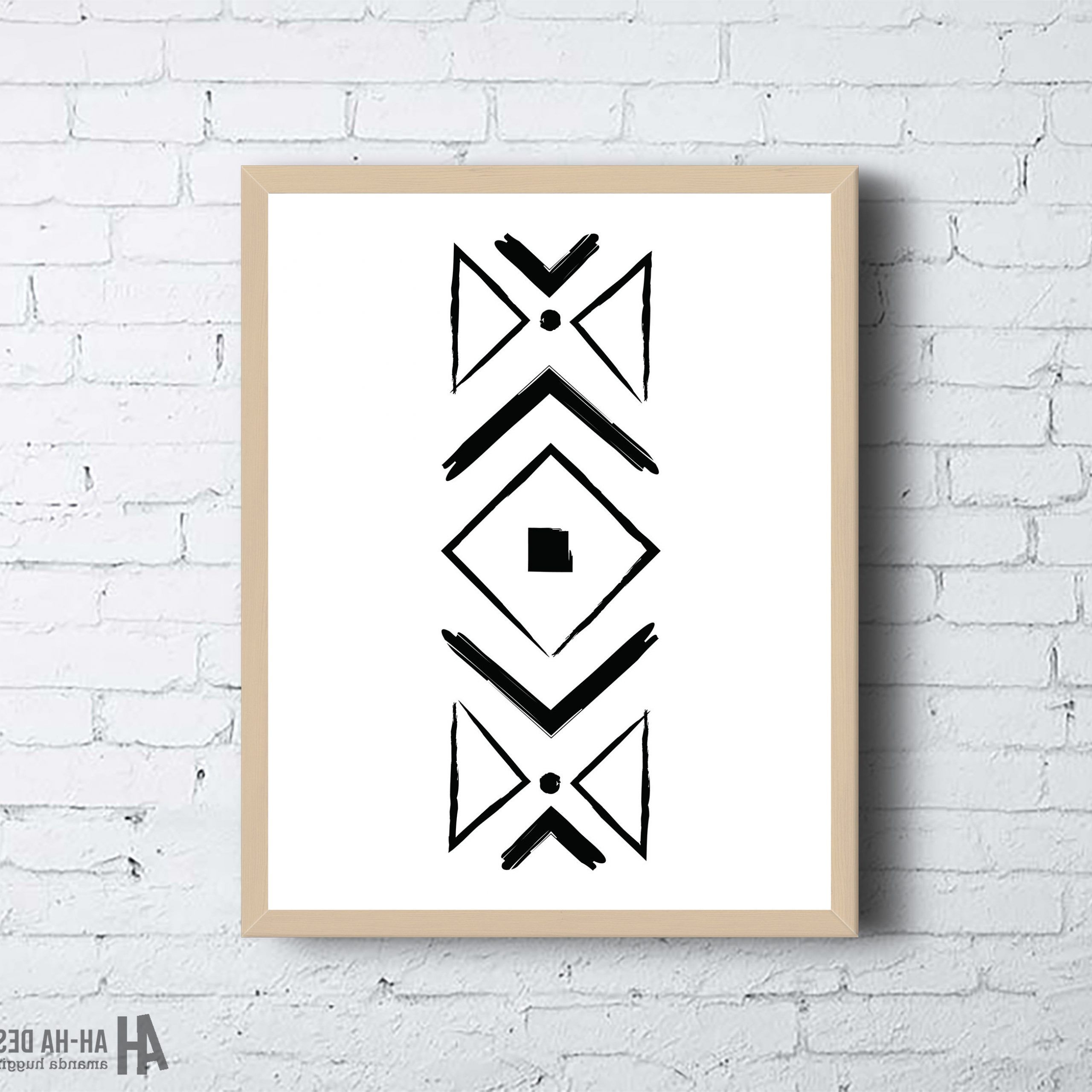 Recent Mud Cloth Geometric Printable Wall Art Mudcloth Tribal Art – Etsy With Regard To Tribal Pattern Wall Art (View 9 of 15)