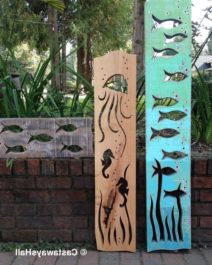 Seahorse Jellyfish Medusa Tentacles Art Panel Sign Natural – Etsy (Photo 13 of 15)