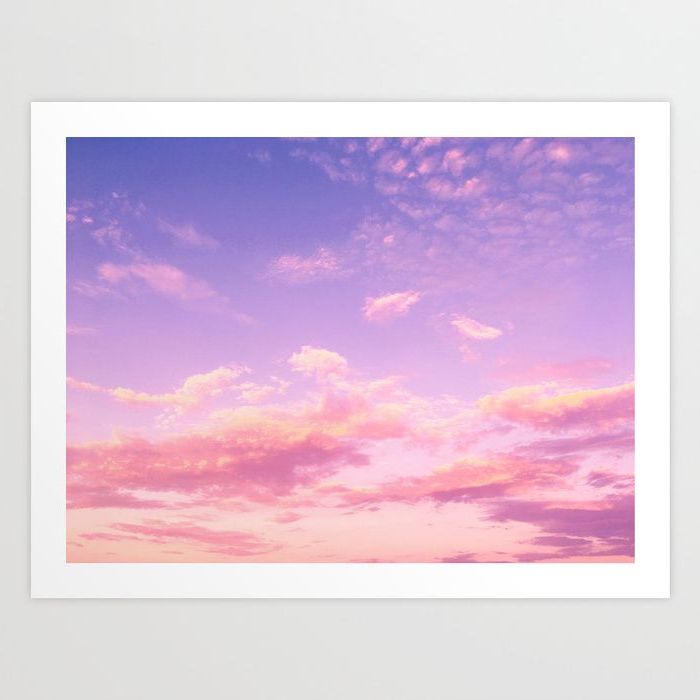 Sky Art,  Sunset Art, Purple Sky For 2017 Pink Sky Wall Art (View 2 of 15)
