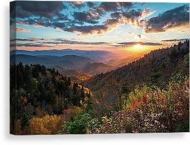 Smoky Mountains Canvas Prints & Wall Art – Fine Art America Intended For Popular Smoky Mountain Wall Art (View 12 of 15)