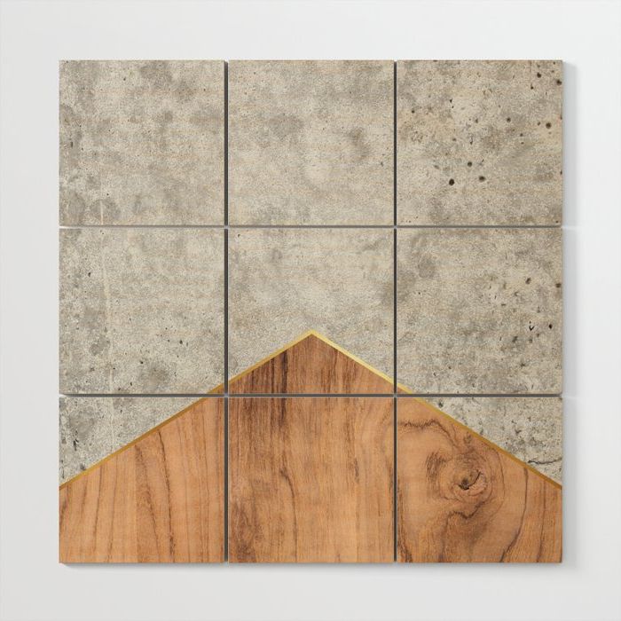 Society6 Throughout Concrete And Wood Wall Art (View 2 of 15)