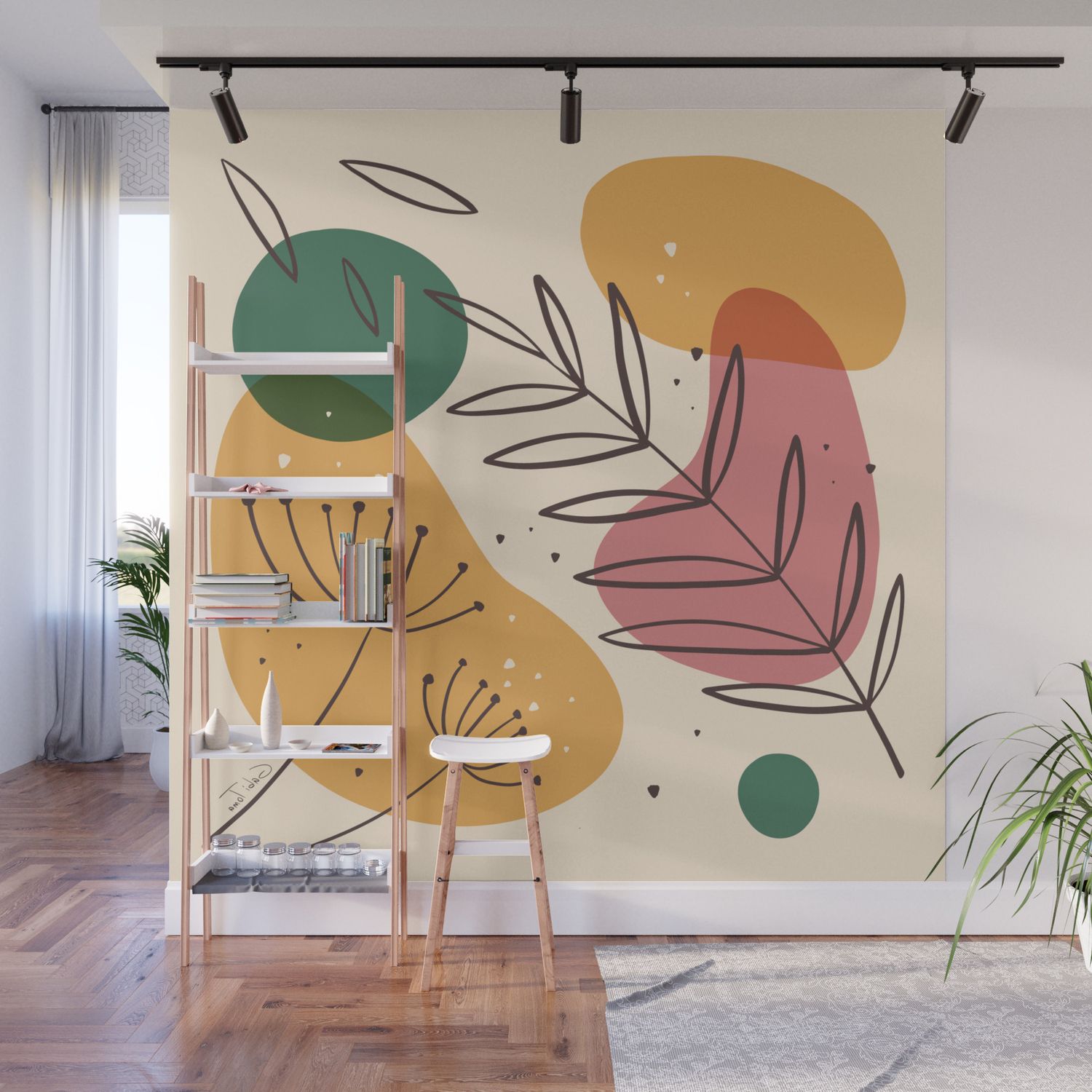 Society6 Within Well Liked Abstract Plant Wall Art (View 1 of 15)
