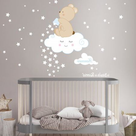 Stars Wall Art Within Newest Baby Wall Decals "falling Stars" (View 4 of 15)