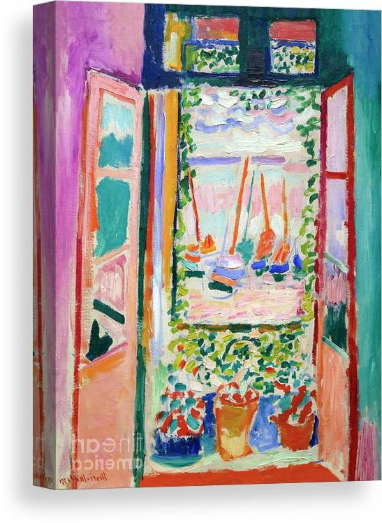 The Open Window Wall Art Intended For Widely Used Open Window, Collioure, 1905 Canvas Print / Canvas Arthenri Matisse –  Fine Art America (View 12 of 15)