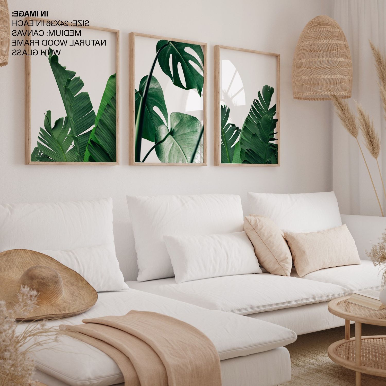 Tropical Leaves Close Up Framed Wall Art (set Of 3), Nature Art, Abstract,  Photography – Choose Size And Frame Color – Wall Art Decor, Framed Painting,  Home Decor – Bestofbharat In Well Liked Abstract Tropical Foliage Wall Art (View 9 of 15)