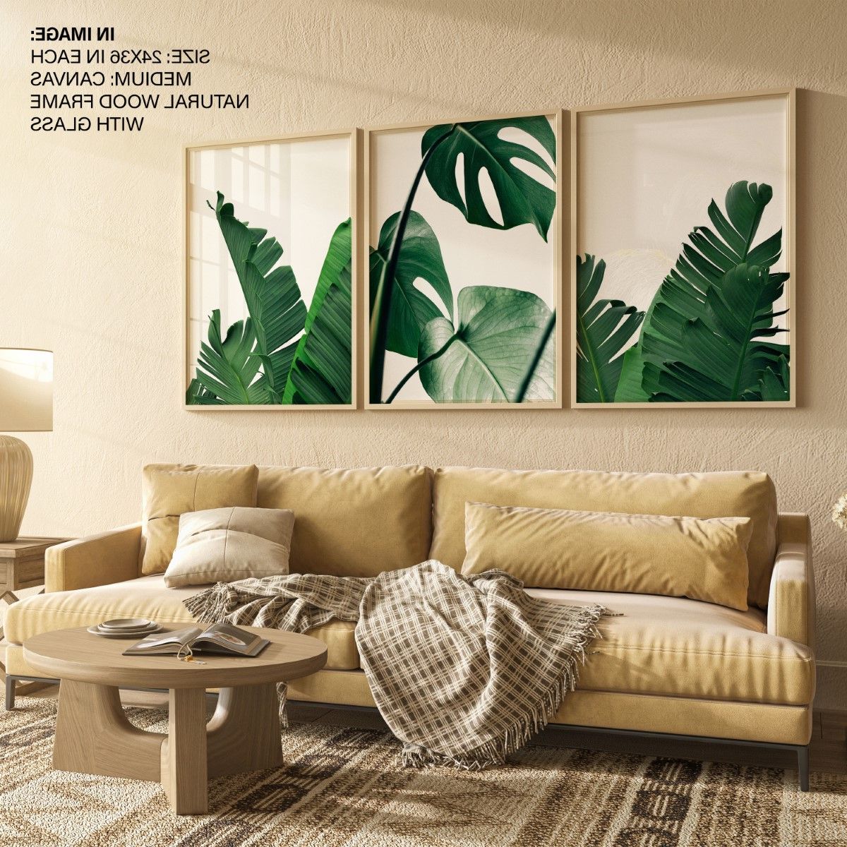 Tropical Leaves Close Up Framed Wall Art (set Of 3), Nature Art, Abstract,  Photography – Choose Size And Frame Color – Wall Art Decor, Framed Painting,  Home Decor – Bestofbharat Intended For Recent Abstract Tropical Foliage Wall Art (View 12 of 15)