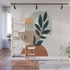 Wall Murals Diy, Bedroom Wall Paint,  Interior Murals For 2018 Soft Shapes Wall Art (View 14 of 15)