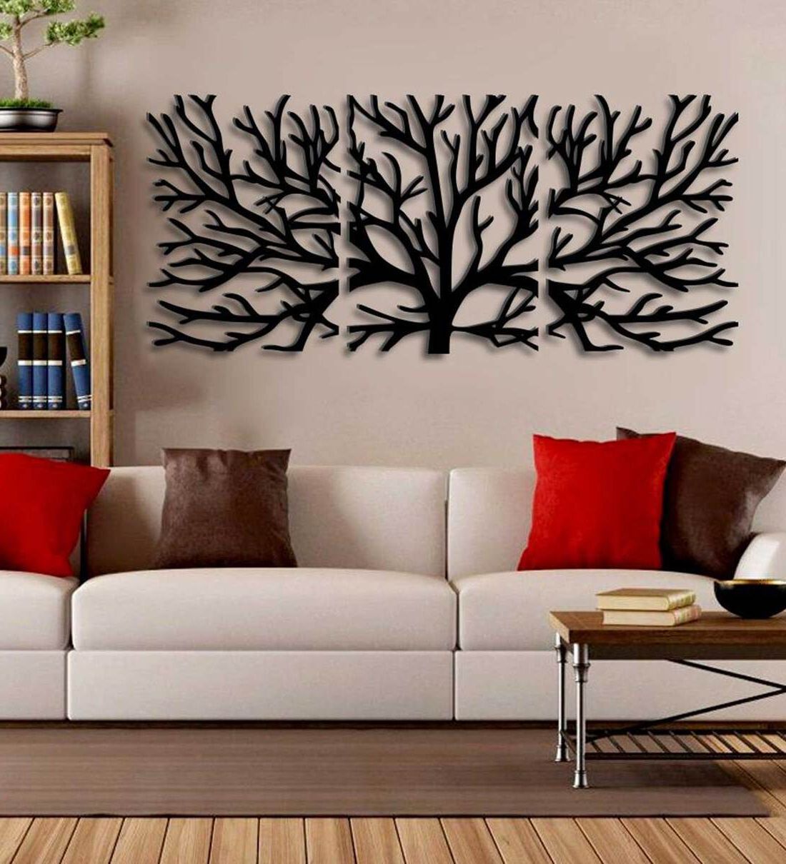 Well Known Buy Tree Design In Black Wooden Wall Hangingswallmantra Online – Wooden  Wall Art – Wall Art – Home Decor – Pepperfry Product Throughout Black Wood Wall Art (View 10 of 15)