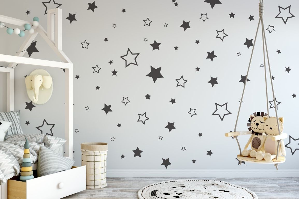 Well Known Stars Wall Art Throughout Stars Wall Stickers – Pack Of Star Stickers In Various Sizes And Styles – Stars  Wall Art – Star Stickers – Decorating Ideas – Urban Artwork (View 10 of 15)