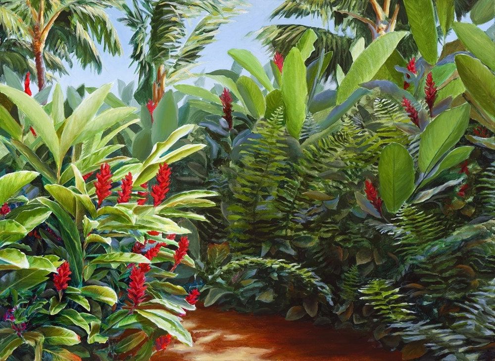 Well Known Tropical Landscape Wall Art With Regard To Hawaii Wall Art Giclee Print Tropical Landscape Painting – Etsy Uk (Photo 3 of 15)