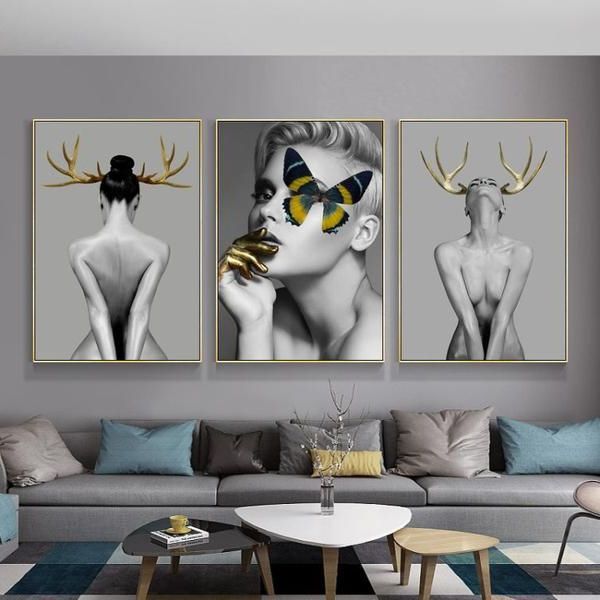 Well Liked Female Wall Art With Regard To Canvas Art, Feminine Wall Art, Painting (View 5 of 15)