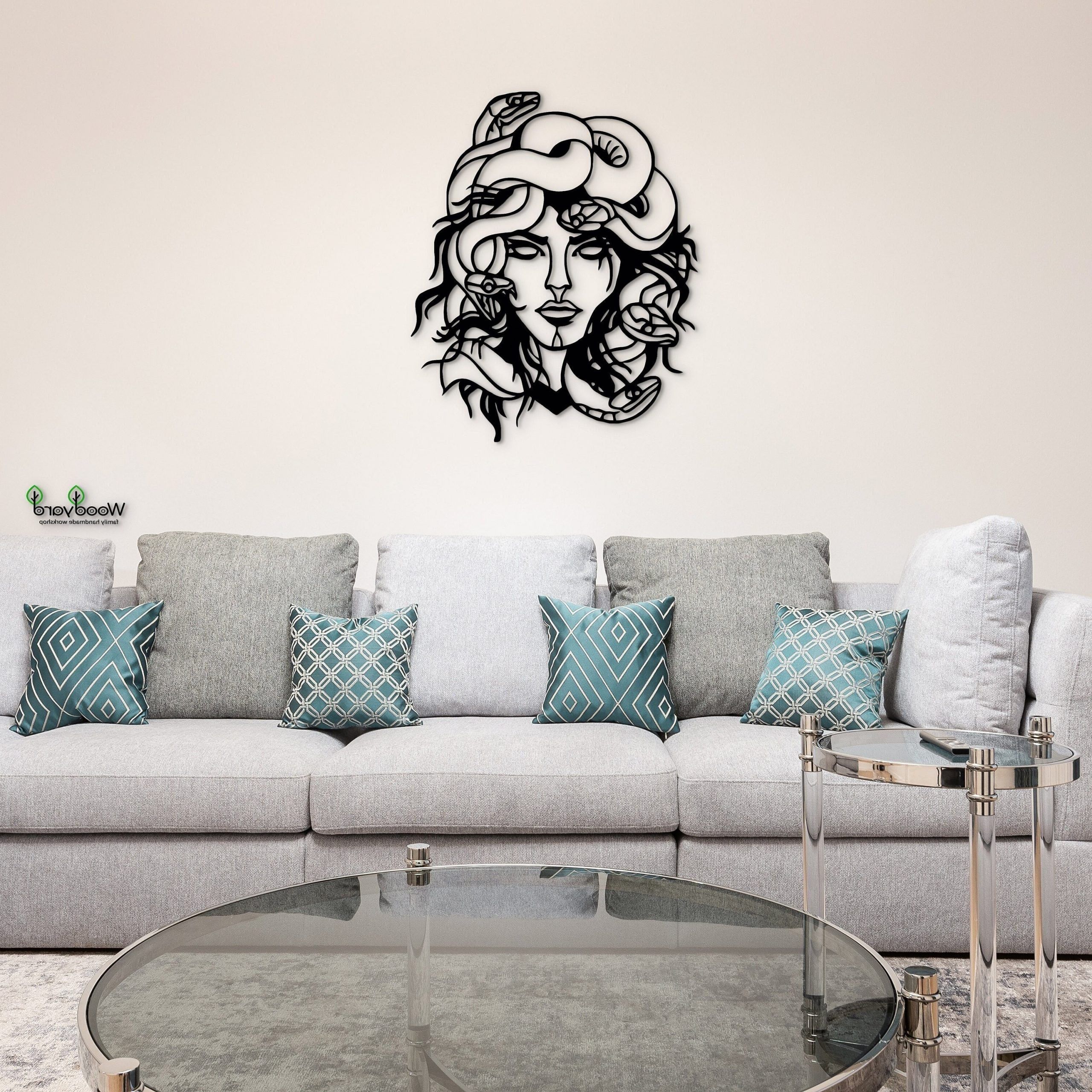 Well Liked Medusa Wood Wall Art Intended For Medusa Gorgon Wall Art. Gorgon Wood Wall Hanging For Bedroom. – Etsy (Photo 7 of 15)
