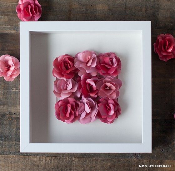 Well Liked Roses Wall Art With Regard To Paper Rose Wall Art – Paperpapers Blog (Photo 1 of 15)
