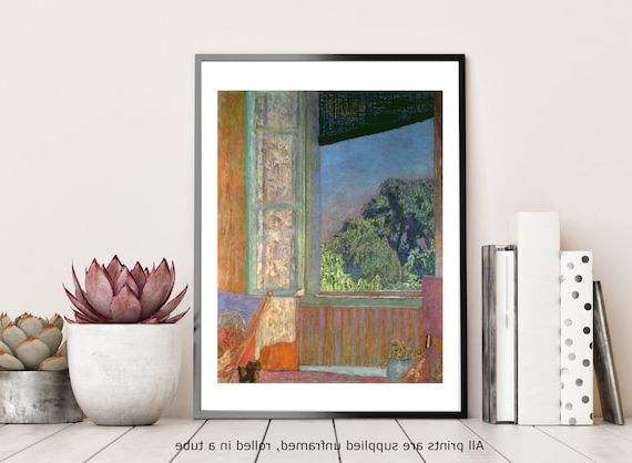 Well Liked The Open Window Wall Art In Fine Art Print Bonnard The Open Window 1921 Unframed – Etsy (View 5 of 15)