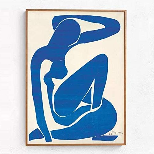 Widely Used Blue Nude Wall Art With Regard To Blue Nude Poster Abstract Canvas Art Painting France Henri Matisse Stampa  Hd Immagine Da Parete Famiglia Frameless Canvas Painting A 20x30cm :  Amazon (View 5 of 15)