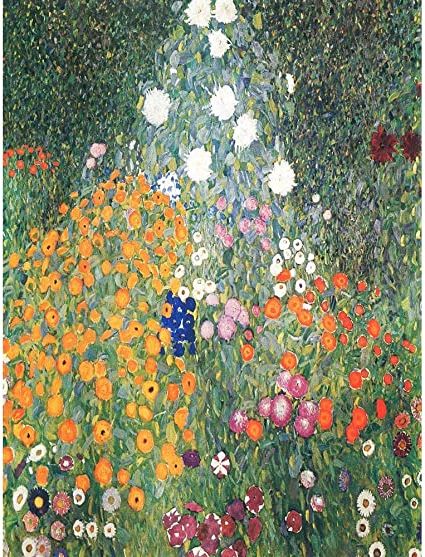 Widely Used Wee Blue Coo Gustav Klimt Flower Garden 1907 Old Master Painting Wall Art  Print Mur Décor 30 X 41 Cm : Amazon (View 4 of 15)