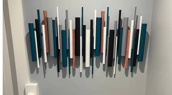 Wood Wall Art/metal Art/wall Hanging/wall Decor/dark Teal – Etsy Intended For Current Dark Teal Wood Wall Art (View 15 of 15)