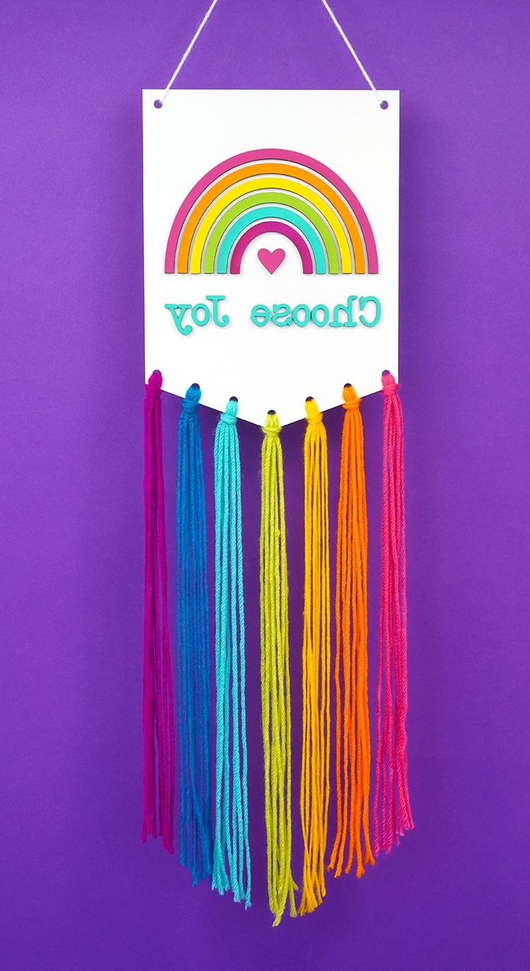 Best And Newest Diy Rainbow Wall Hanging Craft Kit – Happiness Is Homemade For Handcrafts Hanging Wall Art (Photo 7 of 15)