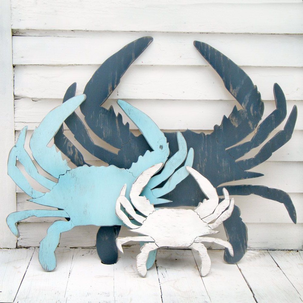 Crab  Decor, Blue Crab Decor, Crab Art Intended For Crab Wall Art (View 9 of 15)