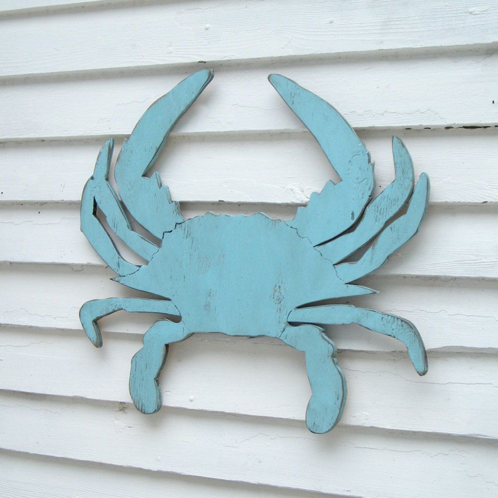 Crab Wall Art Intended For Best And Newest Blue Crab Decor Coastal Wall Decor Supersized Blue Crab Wall – Etsy (Photo 1 of 15)
