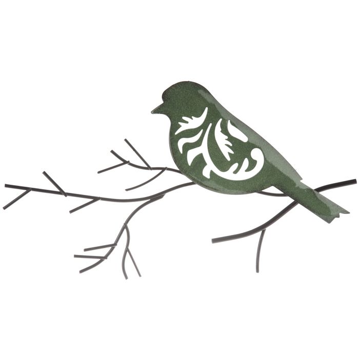 Current Bird On Tree Branch Wall Art For Turquoise Bird On Branch Metal Wall Decor (View 14 of 15)