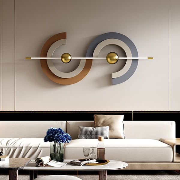 Current Gray Metal Wall Art For Modern Unique Metal Wall Decor Abstract Creative Wall Art Gray & Gold  Living Room Homary (Photo 5 of 15)