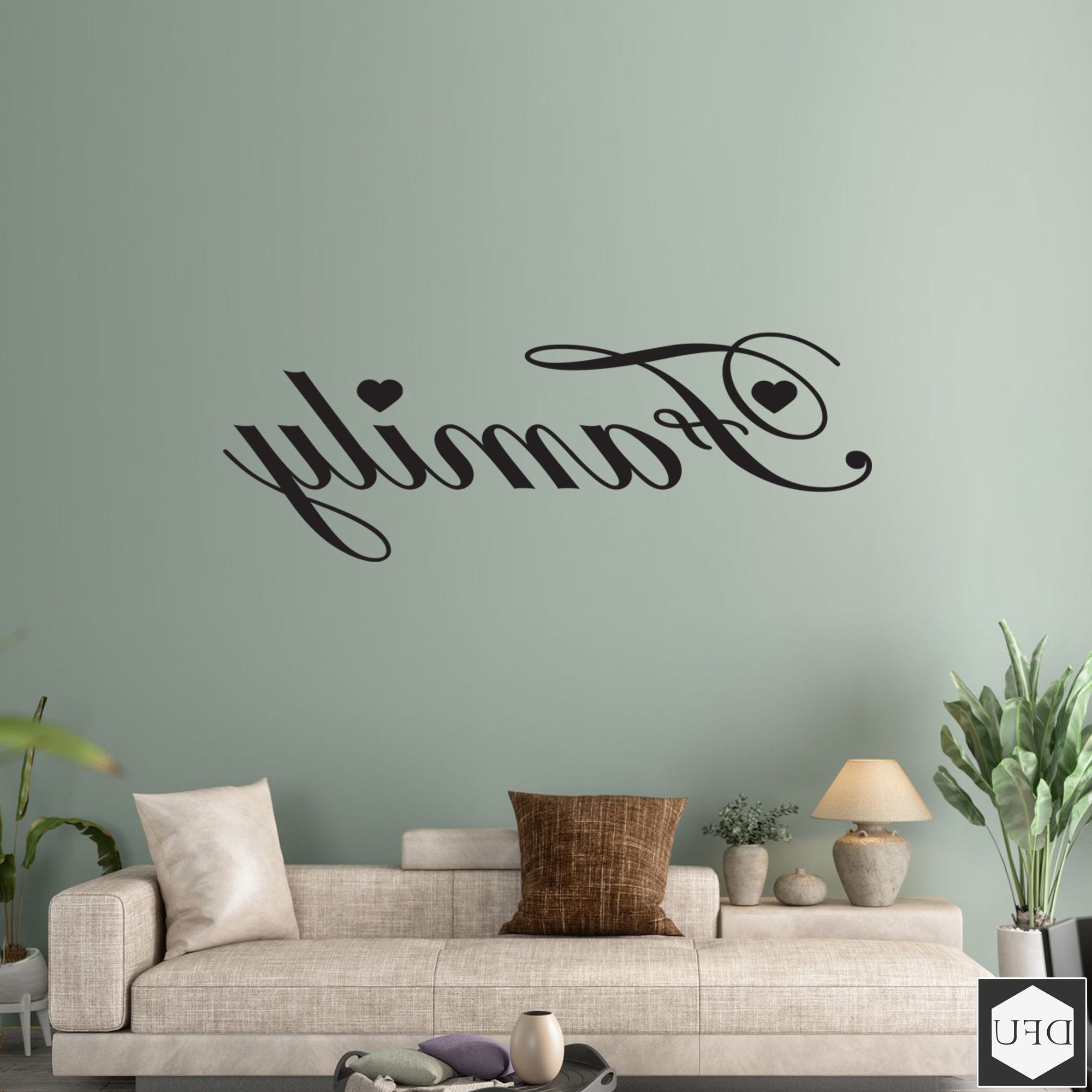 Family Word Wall Sticker Wall Art Decal Living Room – Etsy Within Well Known Family Word Wall Art (View 8 of 15)