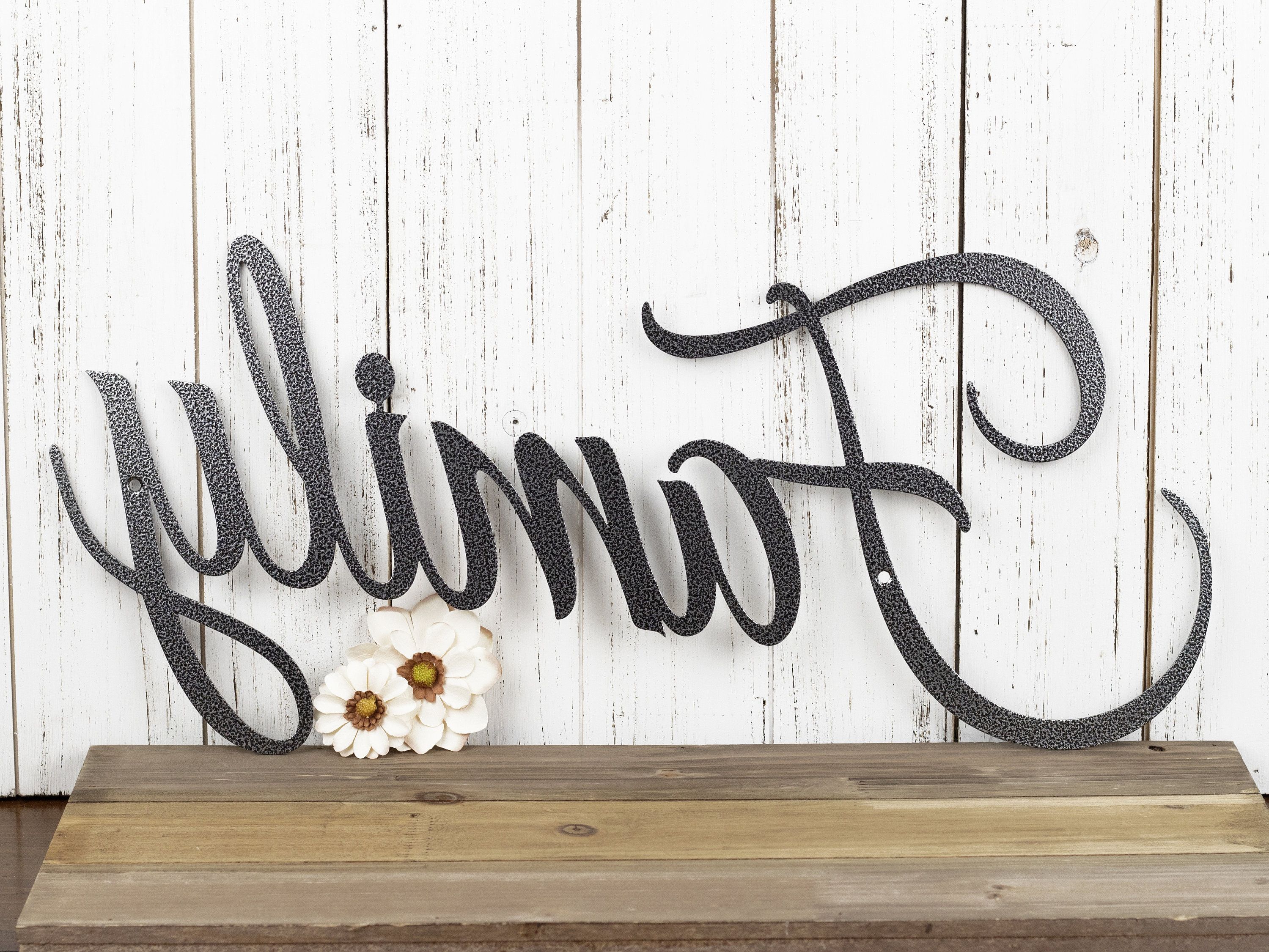 Favorite Family Metal Sign Metal Wall Art Wall Hanging Metal Wall – Etsy Throughout Family Wall Sign Metal (View 9 of 15)