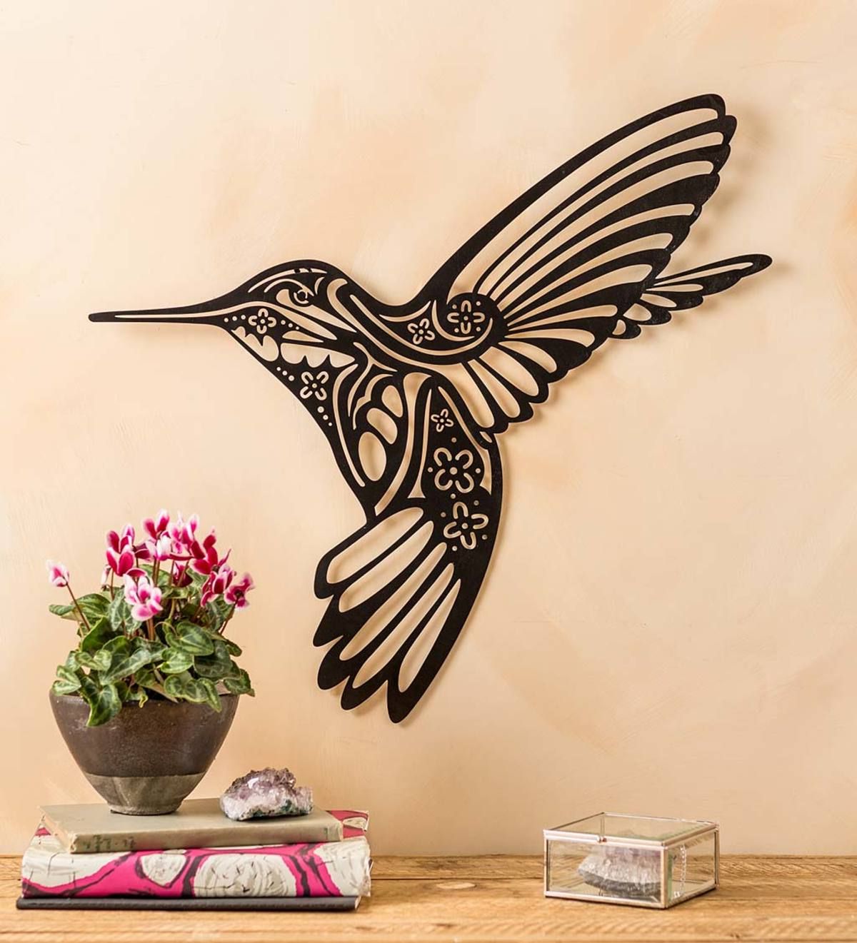 Hummingbird Silhouette Metal Wall Art (Photo 2 of 15)
