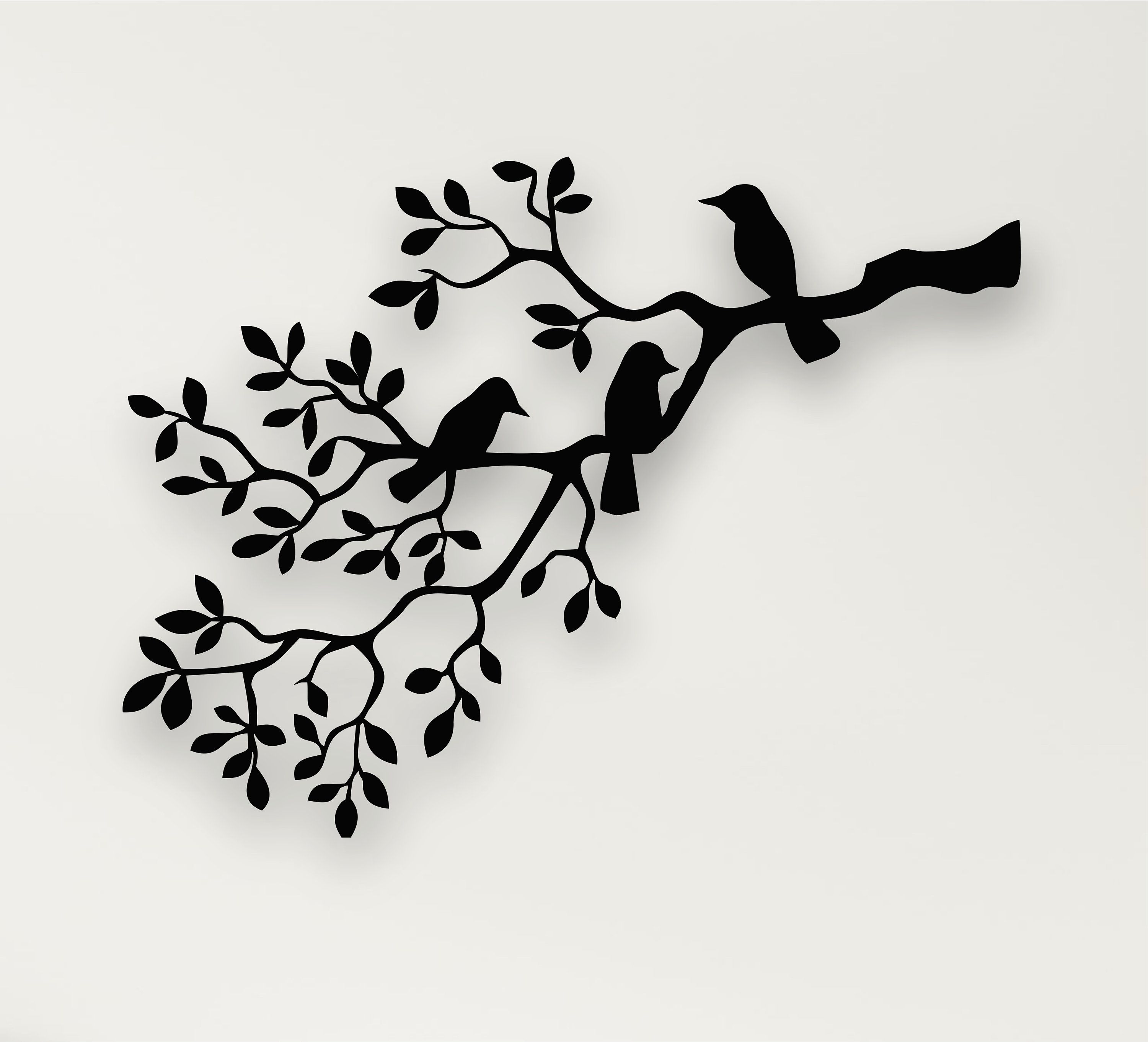 Metal Bird Wall Art In Most Up To Date Metal Wall Decor Birds On Branch Metal Birds Wall Art Metal – Etsy (View 12 of 15)