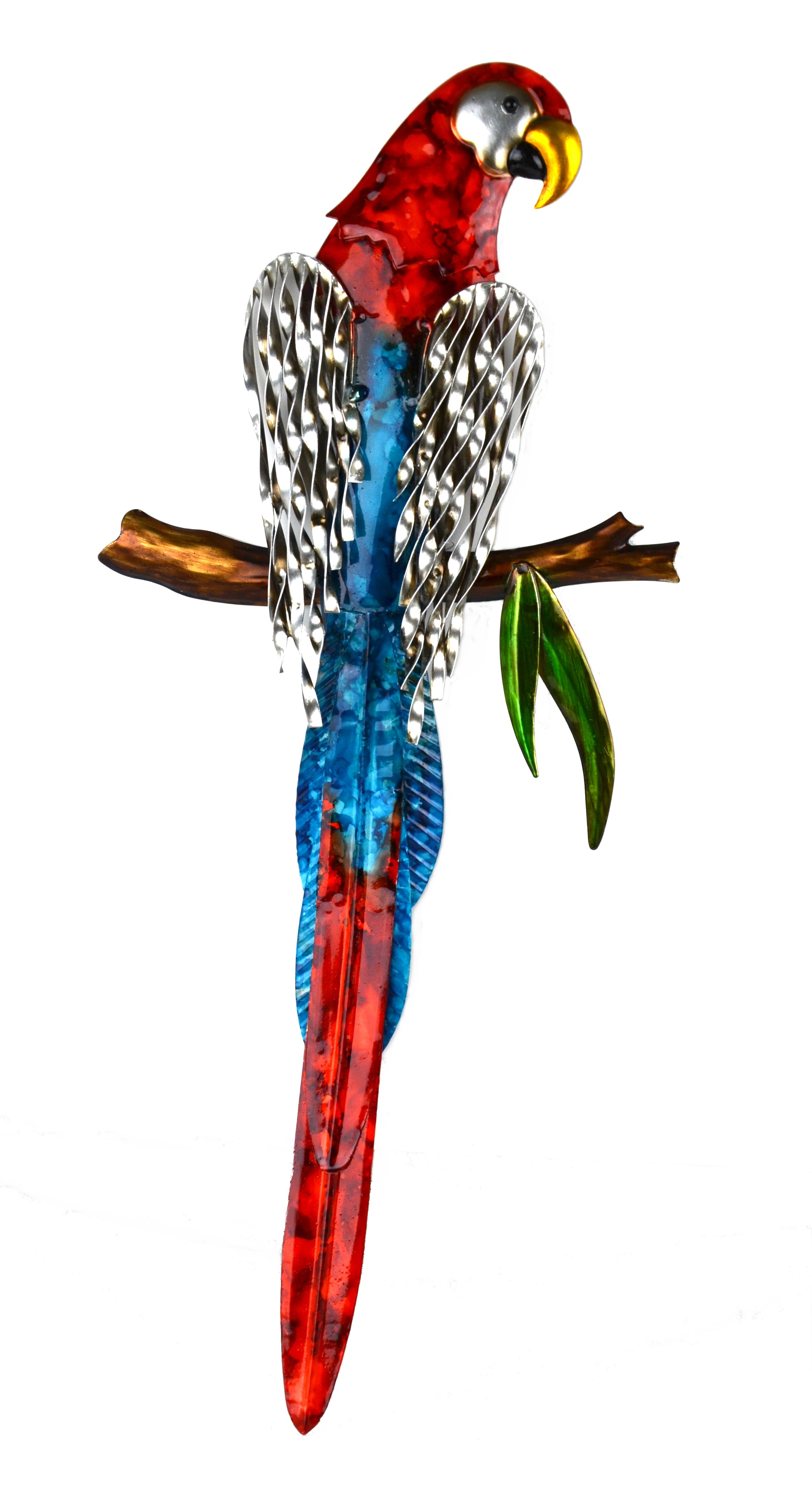 Metal Red Macaw Wall Art Pertaining To Trendy Bird Macaw Wall Sculpture (View 15 of 15)