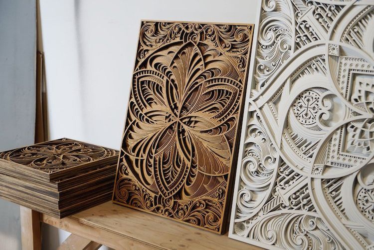 Most Current Intricate Laser Cut Wall Art With Mesmerizing Laser Cut Wood Wall Art Feature Layers Of Intricate Patterns (Photo 14 of 15)