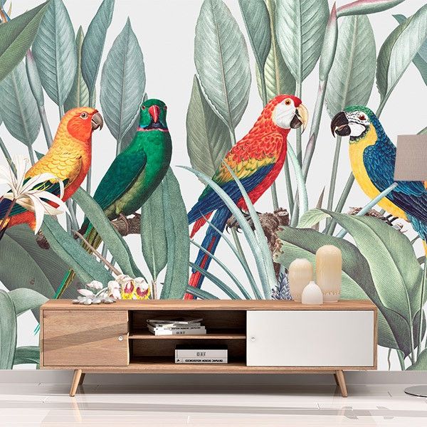 Most Recent Parrot Tropical Wall Art For Wall Decals, Wall Stickers, Wall Stickers For Kids (View 13 of 15)