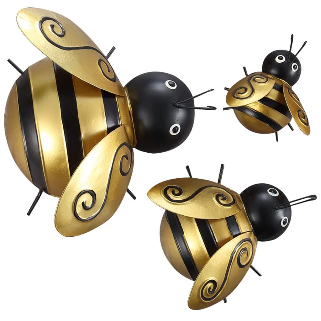 Popular Bee Ornament Wall Art In Skelang 3 Pcs Bumble Bee Wall Decor, Metal Wall Art, Bee Wall Hanging  Ornament, Metal Wall Sculpture For Garden, Home Decor : Amazon.co.uk: Home  & Kitchen (Photo 5 of 15)