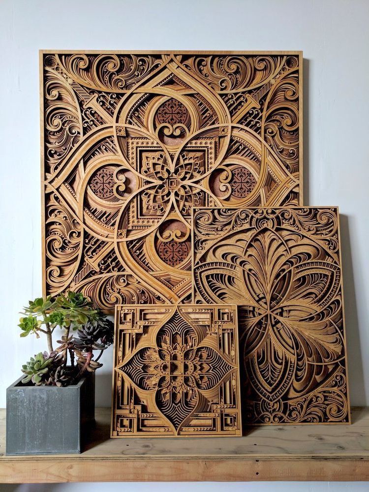 Recent Intricate Laser Cut Wall Art With Mesmerizing Laser Cut Wood Wall Art Feature Layers Of Intricate Patterns (Photo 5 of 15)