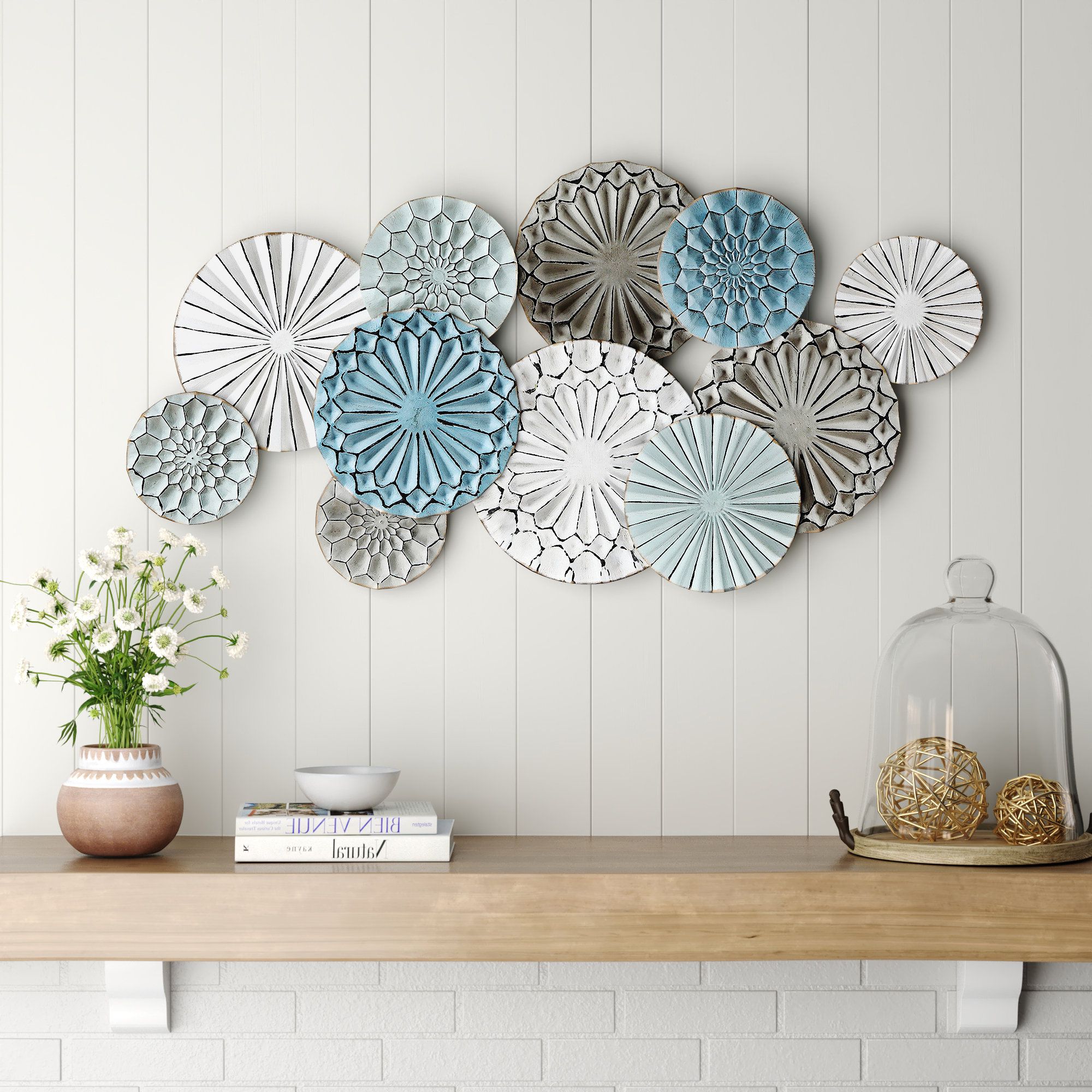 Sand & Stable Multi Color Metal Abstract Flower Wall Decor & Reviews (View 8 of 15)