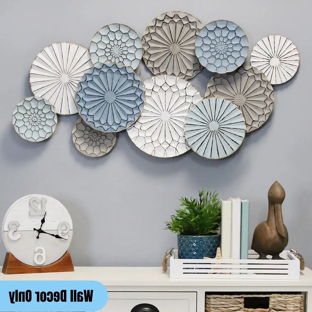 Featured Photo of 2024 Best of Multicolor Metal Plates Centerpiece Wall Art