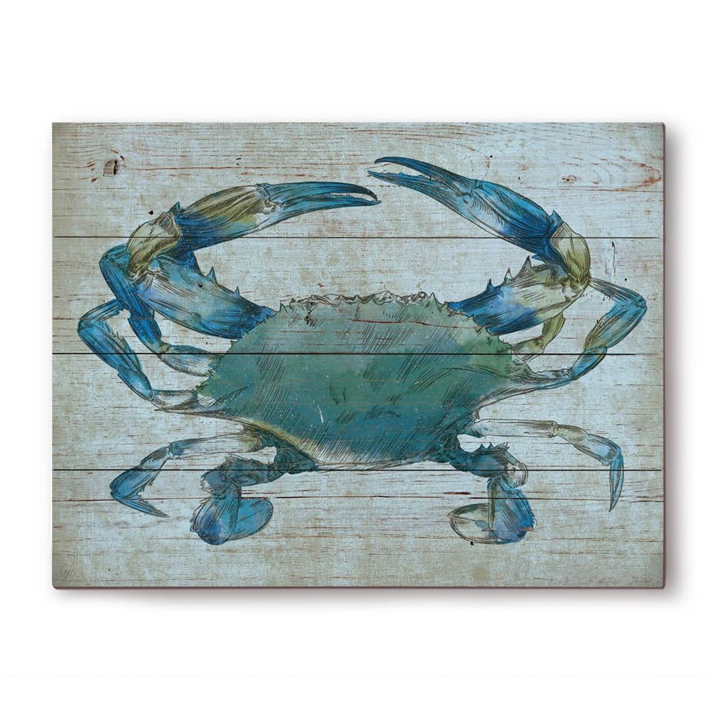 Undefinedcrabundefined Wall Graphic On Wood – On Sale – – 12262830 Inside Recent Crab Wall Art (Photo 3 of 15)