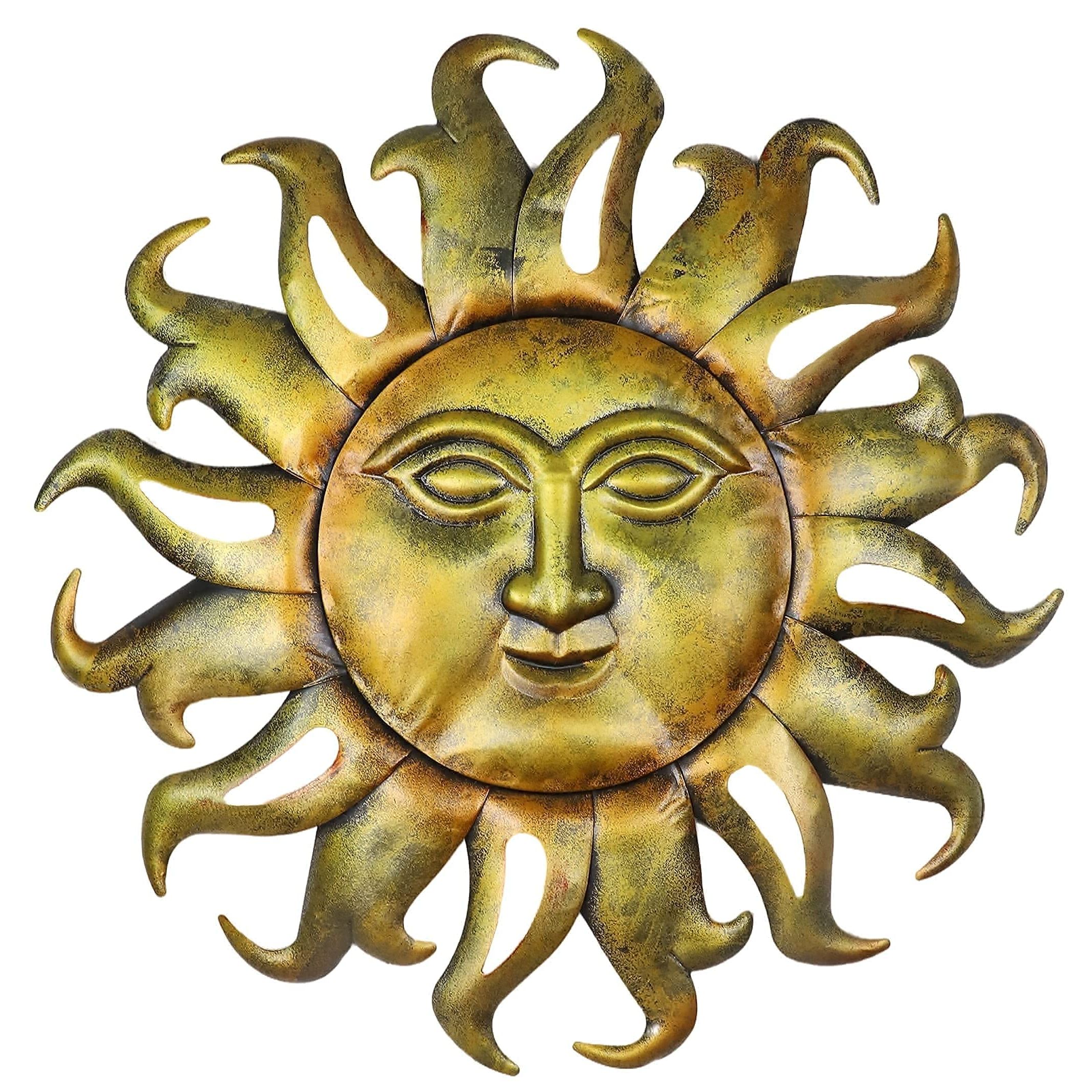 Featured Photo of 15 Collection of Sun Face Metal Wall Art