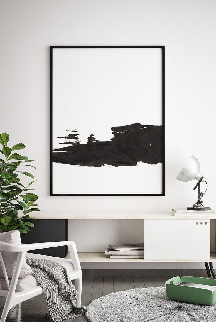 White Bedroom Decor, Wall Decor Bedroom, Bedroom Decor On A Budget Intended For Most Popular Black Minimalist Wall Art (View 13 of 15)
