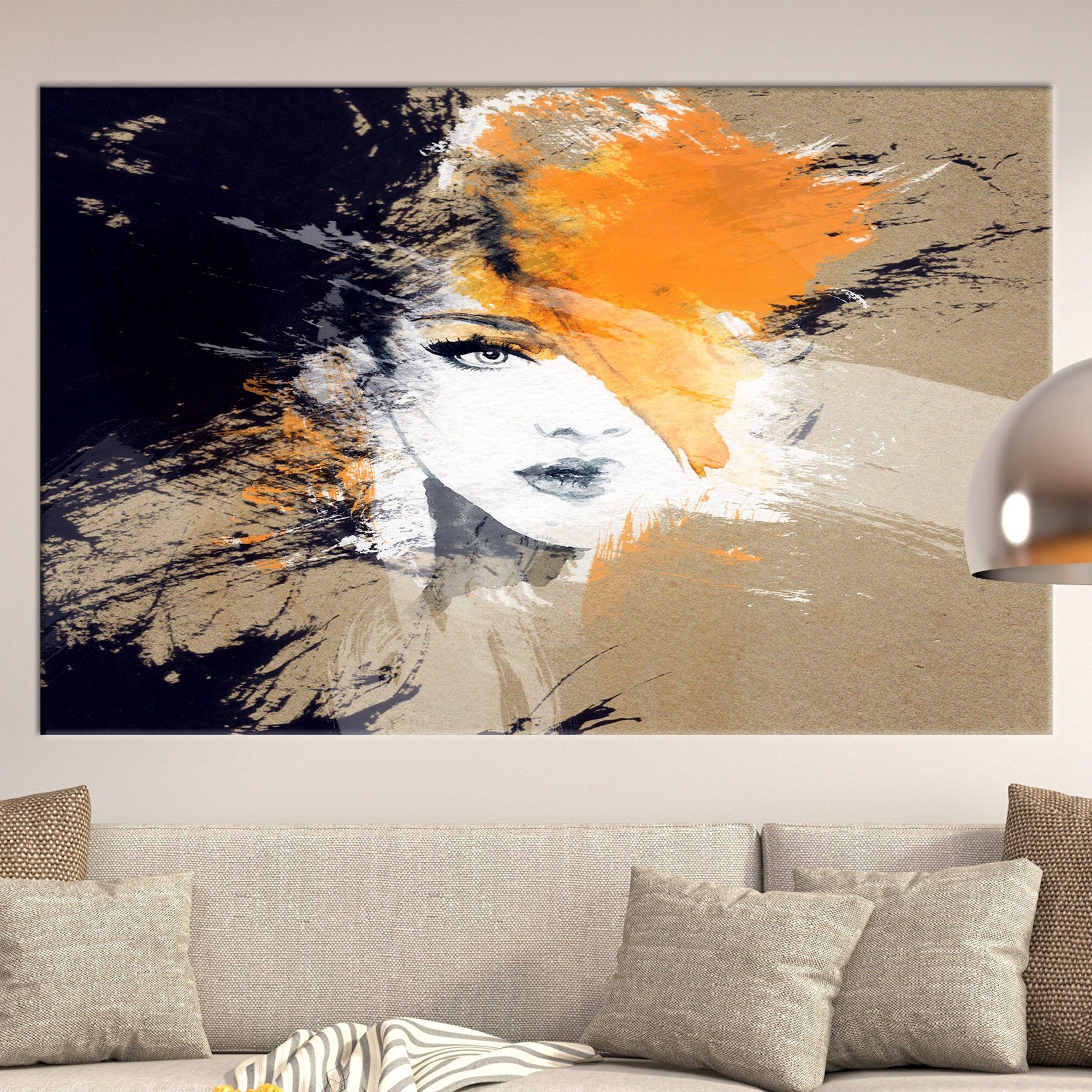 Woman Face Wall Art – Etsy Throughout Latest Women Face Wall Art (View 14 of 15)