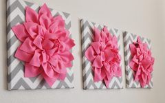 15 Inspirations Pink and White Wall Art