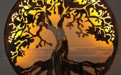 15 Collection of Oak Tree Metal Wall Art